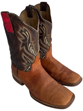 F.A.M.A. Cowboy Boots Made In Mexico Genuine Lizard Leather Men's Size 8.5